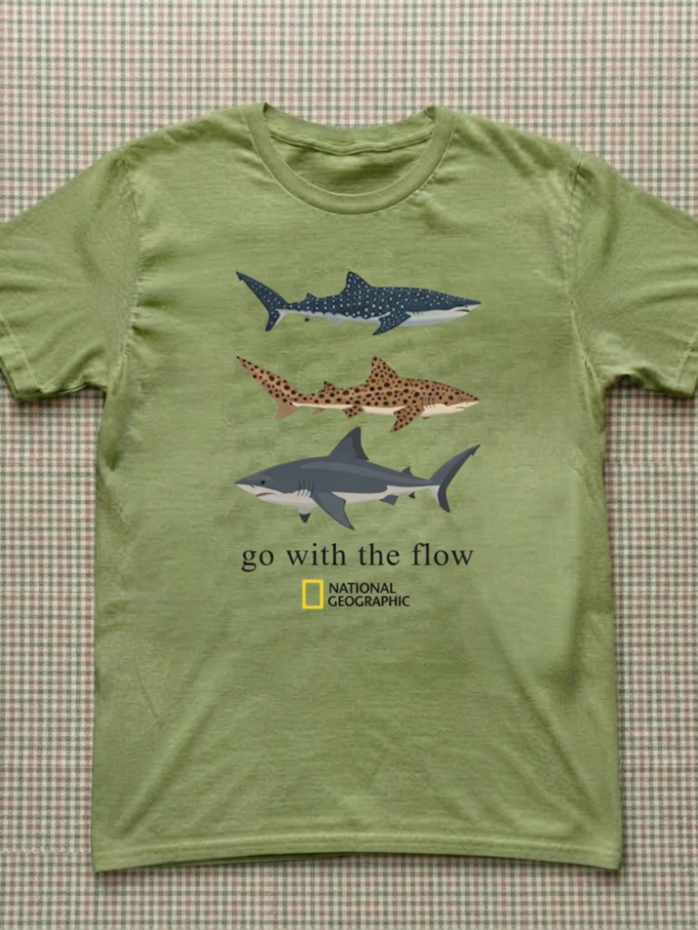 “Go With The Flow” Shark Trio Tee | National Geographic |Animal Lover